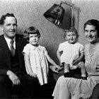 Anton and Alma Anderson with two daughters, 1934.