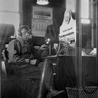 John Erickson  at the Anchorage telephone switchboard, 1921.