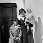 Margaret Harlacher with daughters Betty Ann and Dorothy Jean (baby), 1933.