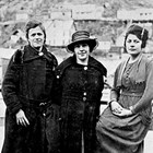 Mary Rauth, center, at age nineteen, in Juneau.