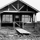 The Ragers' first home, 7th Avenue and G Street, Anchorage, 1920.