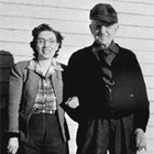 John Teeland with daughter-in-law Vivian Jones Teeland, date unknown.