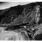 The Suntrana coal mine at Healy (115 miles south of Fairbanks), 1936.  On July 26, 1950, Austin E. "Cap" Lathrop was accidently killed when he fell beneath the wheels of a railroad car at the mine.  This was one of the largest coal mines in Alaska, if not the largest, and is still operated by the Usibelli family as Usibelli Coal Mine, Inc.